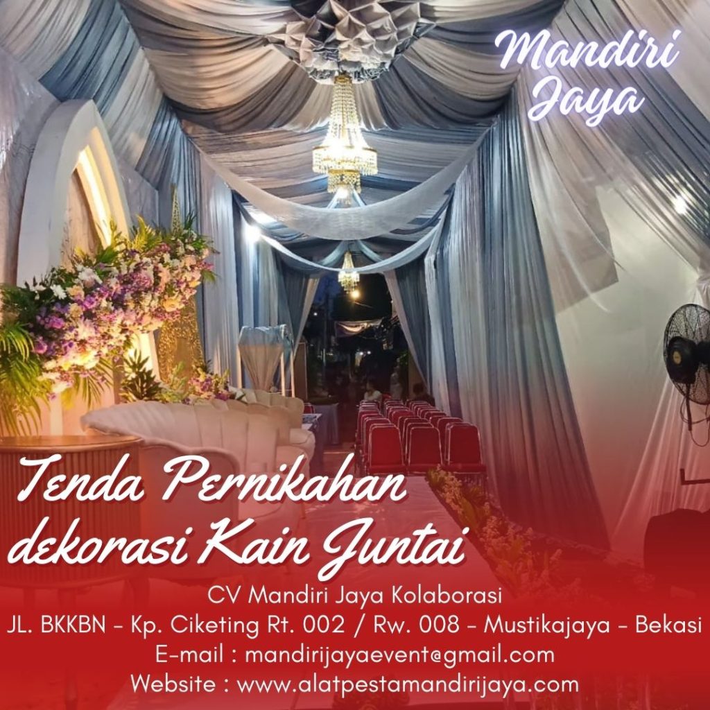 Sewa Tenda Dekorasi Kain Juntai Pernikahan Jakarta