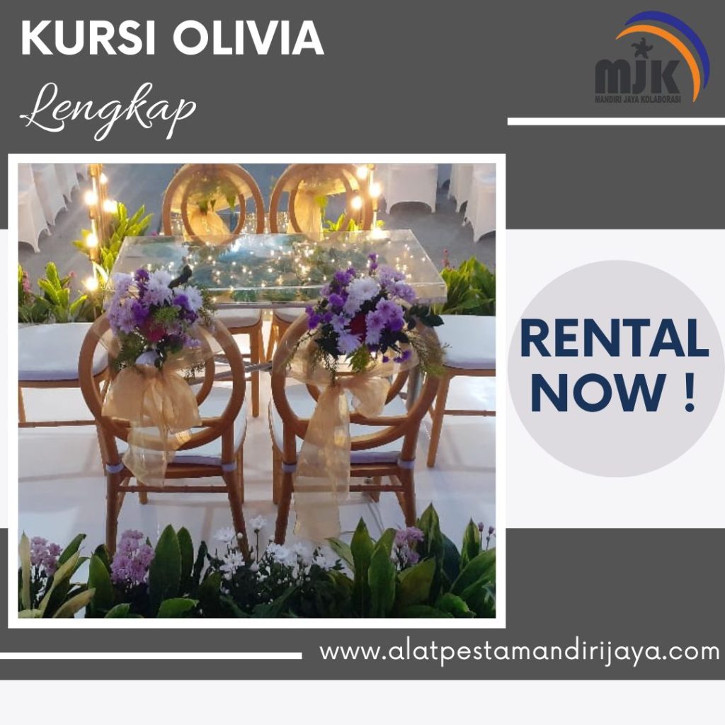 Sewa Kursi Olivia Kerangka Kayu Area Jakarta Selatan