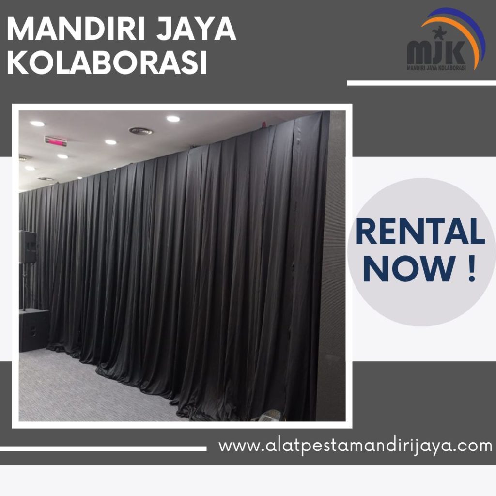Sewa Tirai Hitam Event Akhir Tahun Harga Promo Murah Area Jakarta