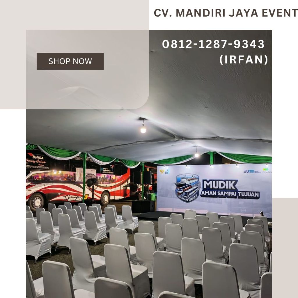 Rental Tenda Serut Putih Type Tenda Konvensional Area Depok Tangerang