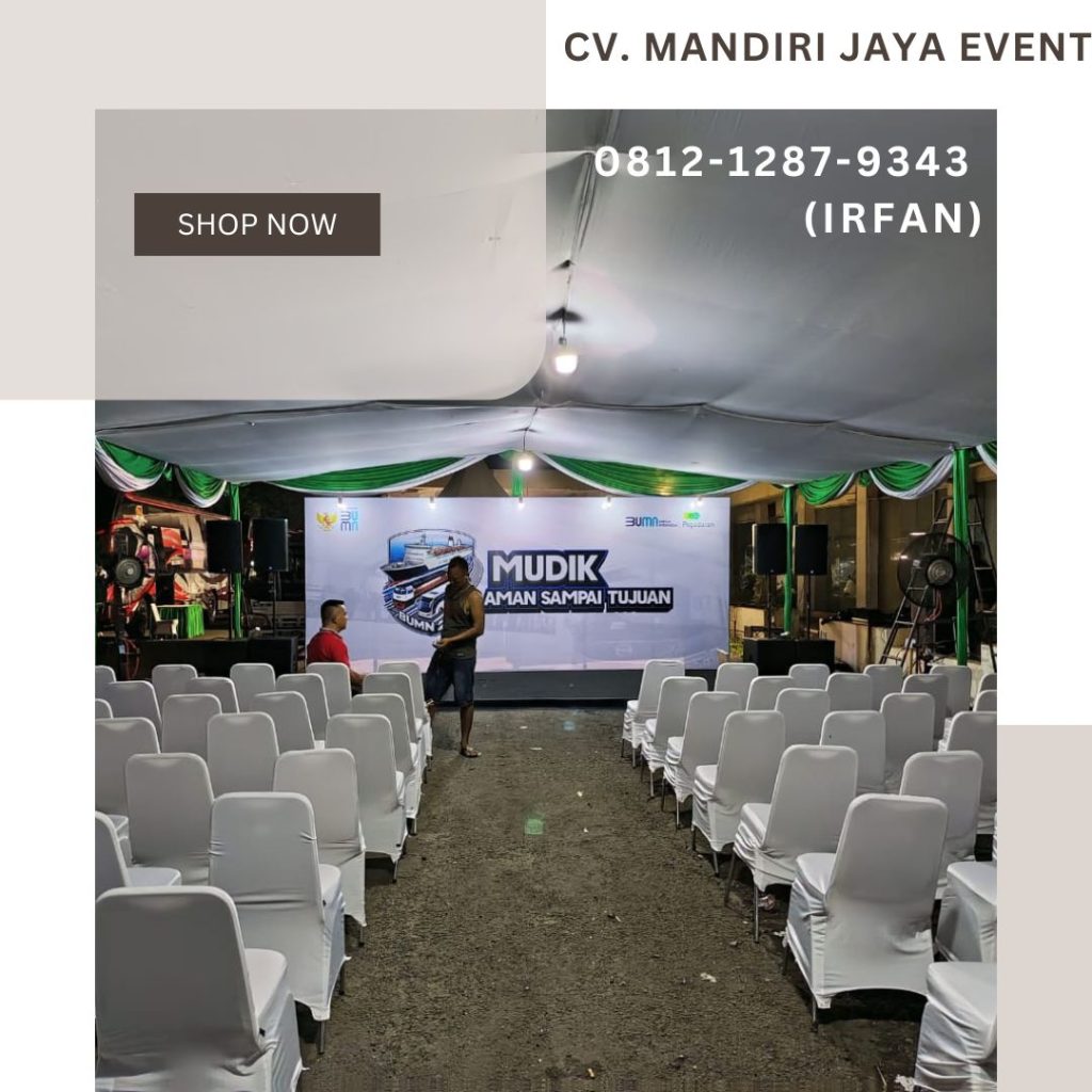 Rental Tenda Serut Putih Type Tenda Konvensional Area Depok Tangerang