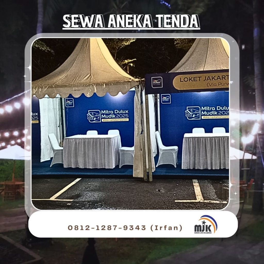 Rental Tenda Sarnafil Kerucut hangar Roder Konvensional Dan Bazar di Jakarta