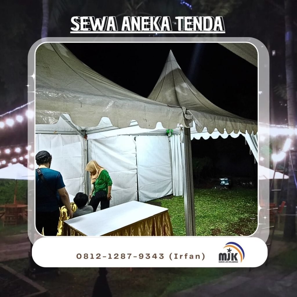 Rental Tenda Sarnafil Kerucut hangar Roder Konvensional Dan Bazar di Jakarta