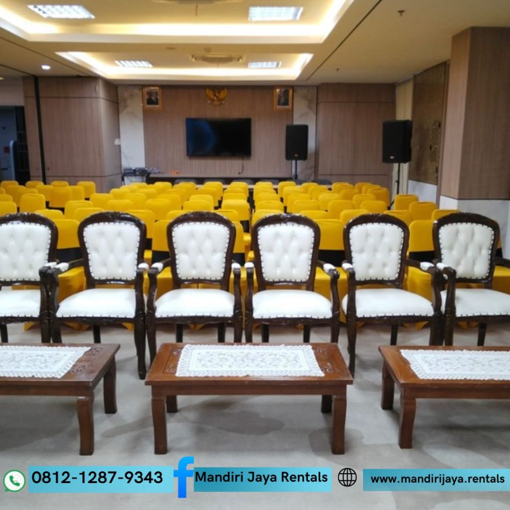 Sewa Kursi VIP Arm Chair Kayu di Jakarta