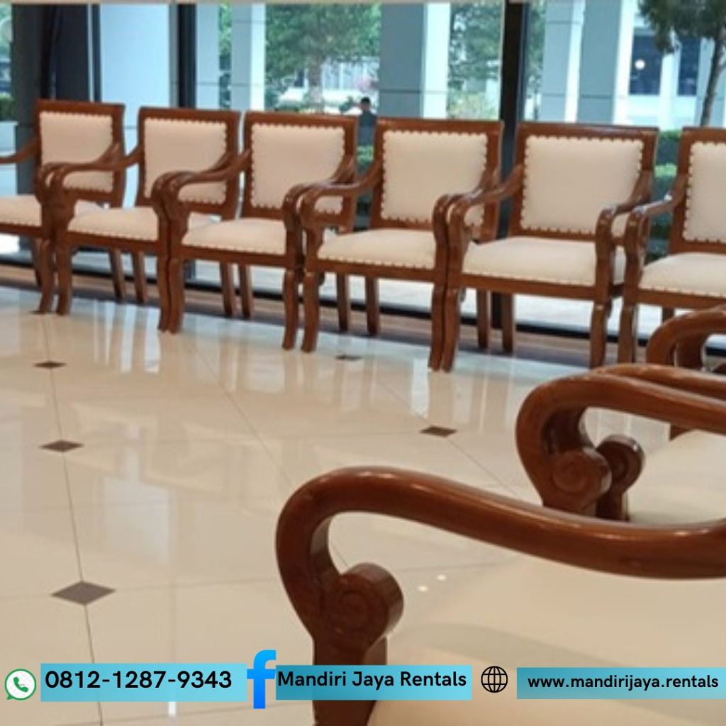 Sewa Kursi VIP Arm Chair Kayu di Jakarta