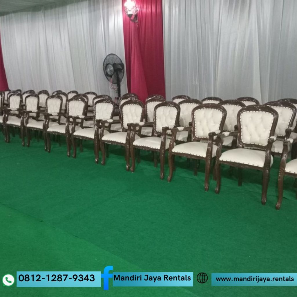 Sewa Kursi VIP Arm Chair Kayu di Jakarta