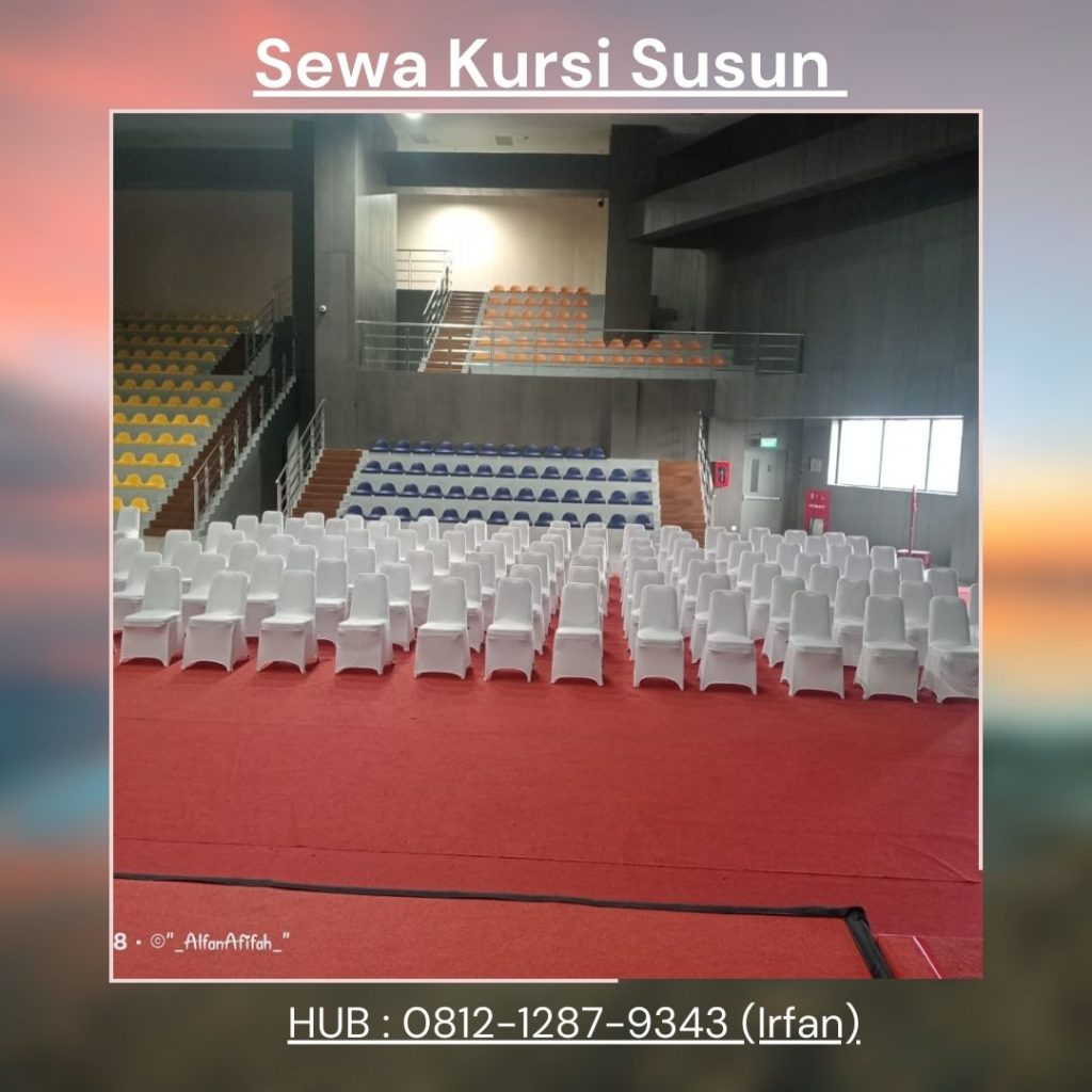 Sewa Kursi Susun Stainless Plus Cover Menarik di Jakarta