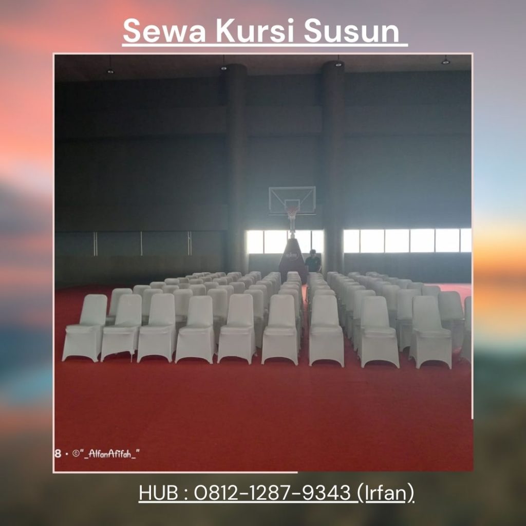 Sewa Kursi Susun Stainless Plus Cover Menarik di Jakarta