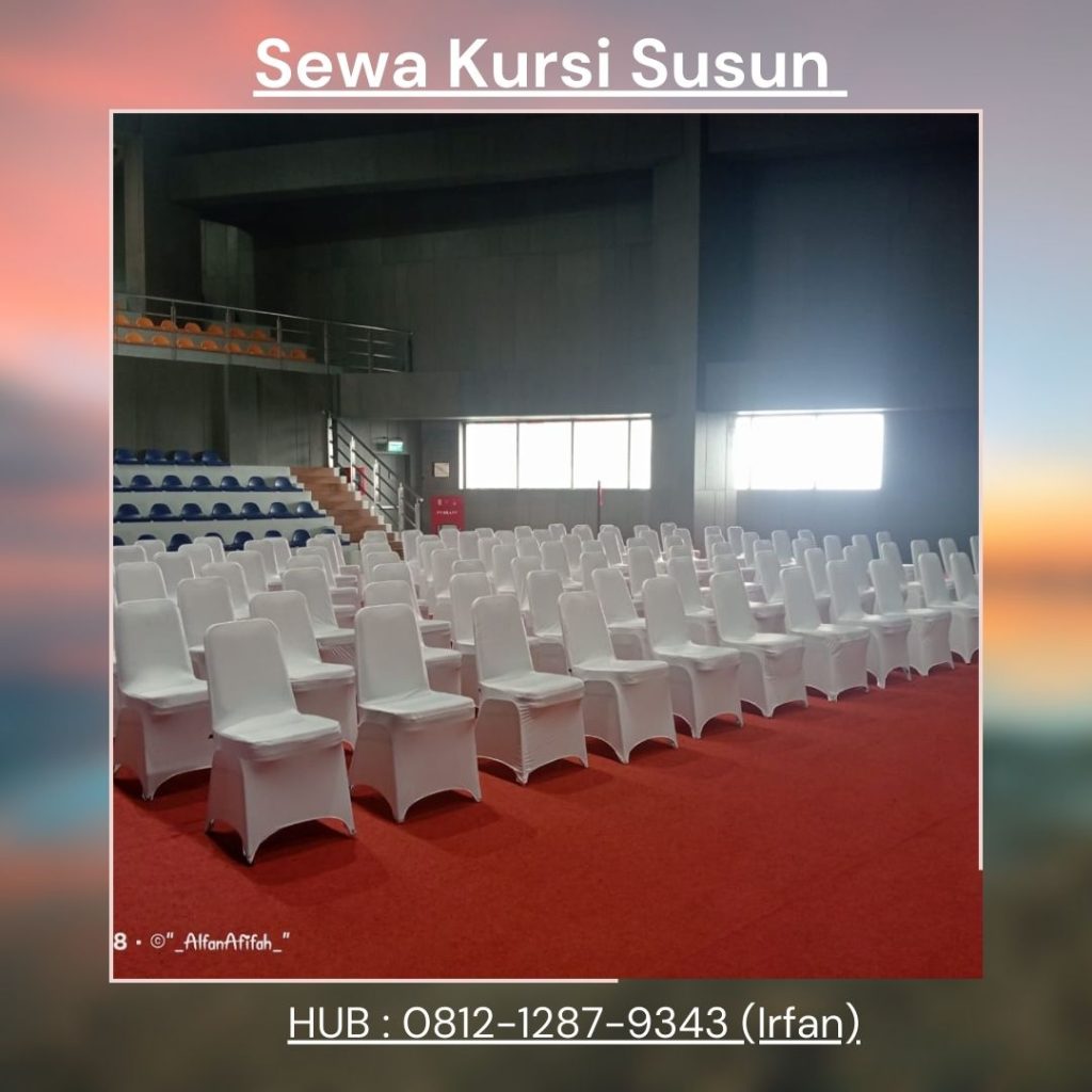 Sewa Kursi Susun Stainless Plus Cover Menarik di Jakarta