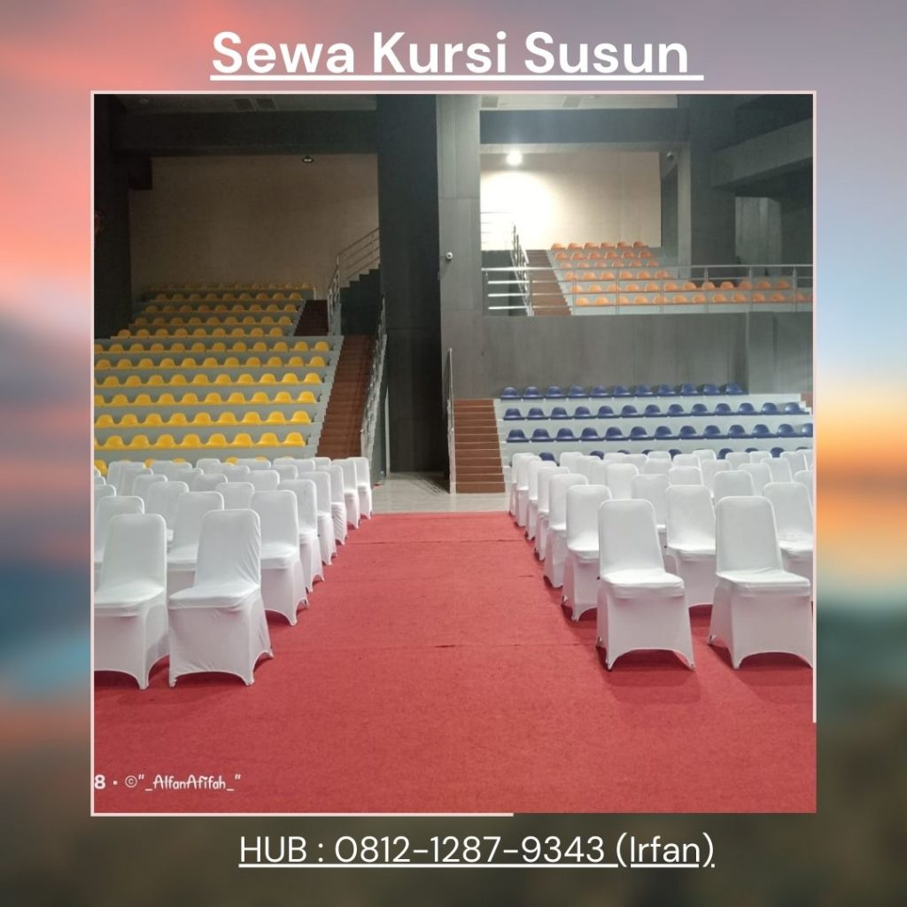 Sewa Kursi Susun Stainless Plus Cover Menarik di Jakarta