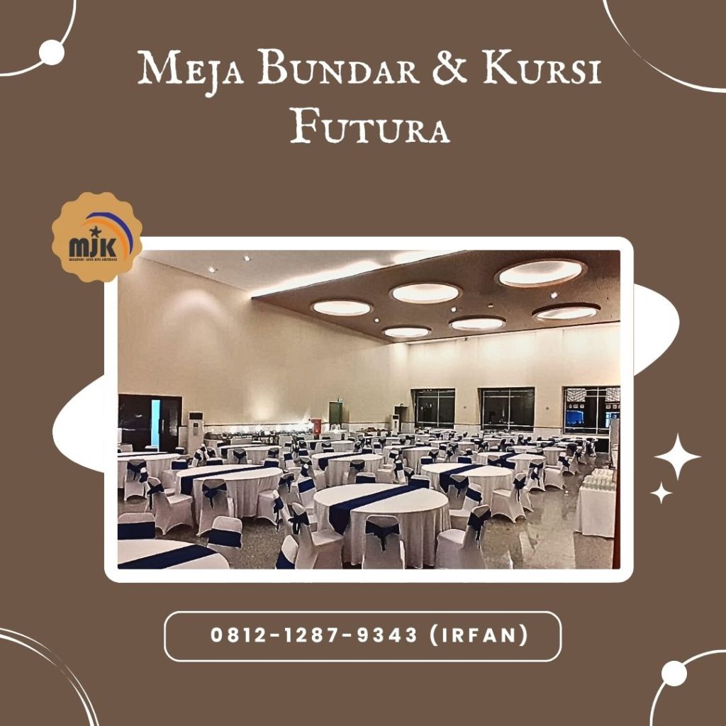 Sewa Meja Bundar Full Cover di Bekasi