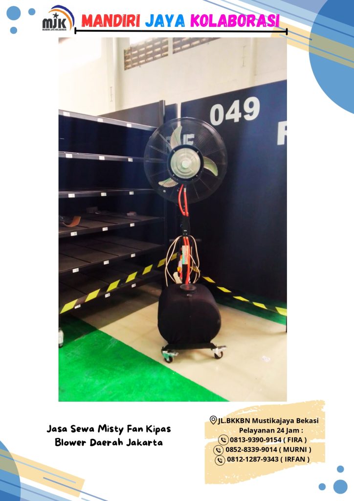 Jasa Sewa Misty Fan Kipas Blower Daerah Jakarta