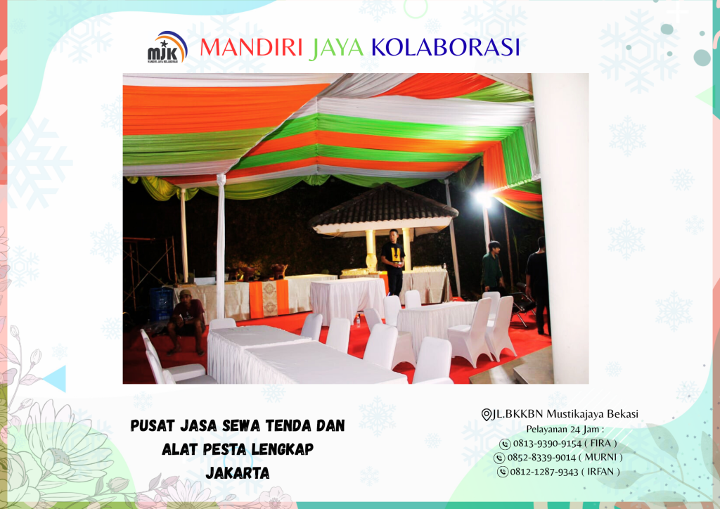 Pusat Jasa Sewa Tenda Dan Alat Pesta Lengkap Jakarta
