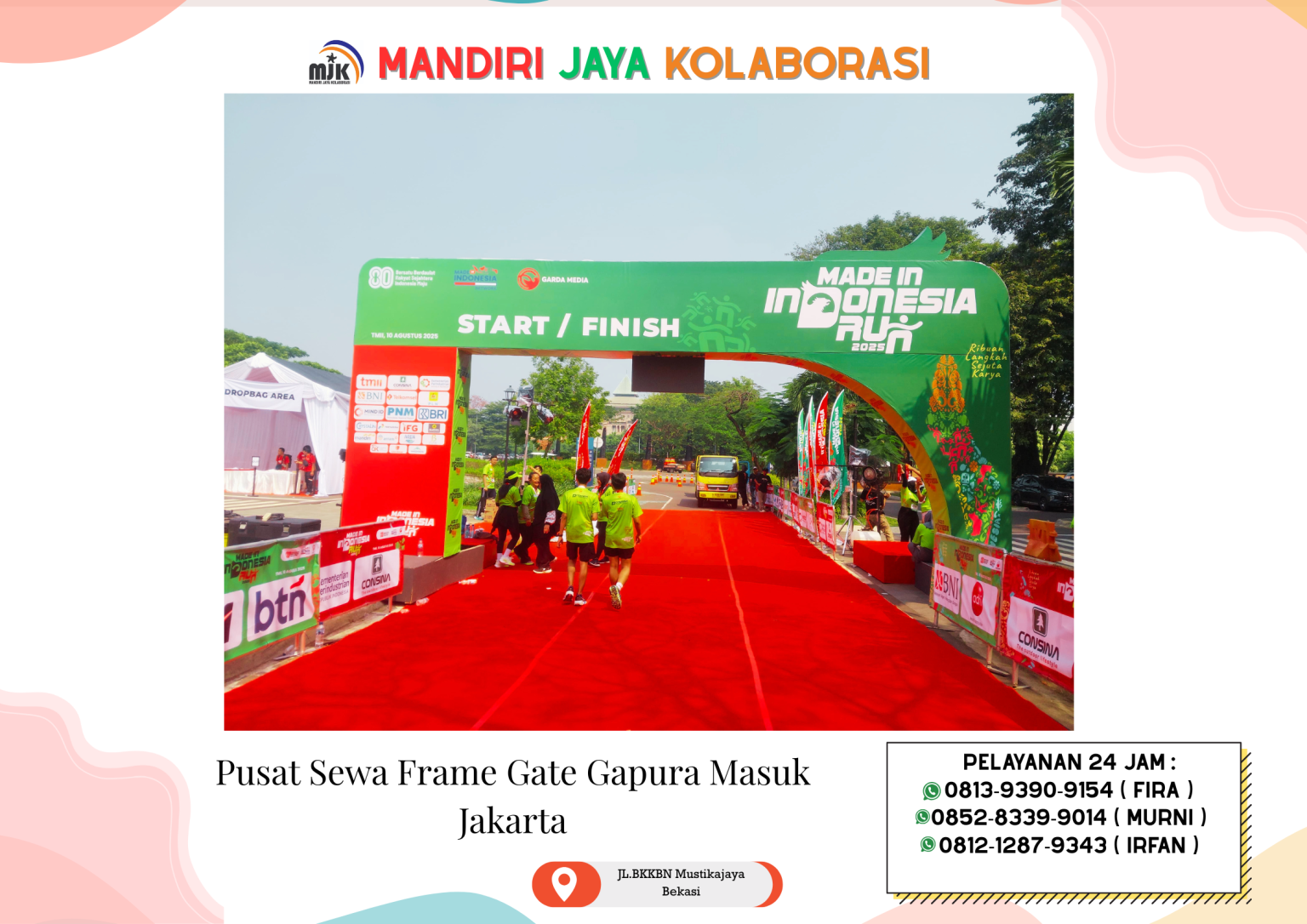 Pusat Sewa Frame Gate Gapura Masuk Jakarta