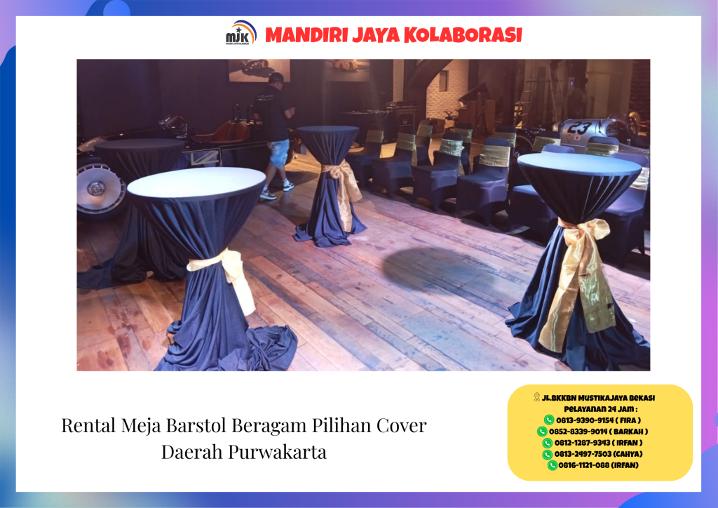 Rental Meja Barstol Beragam Pilihan Cover Daerah Purwakarta