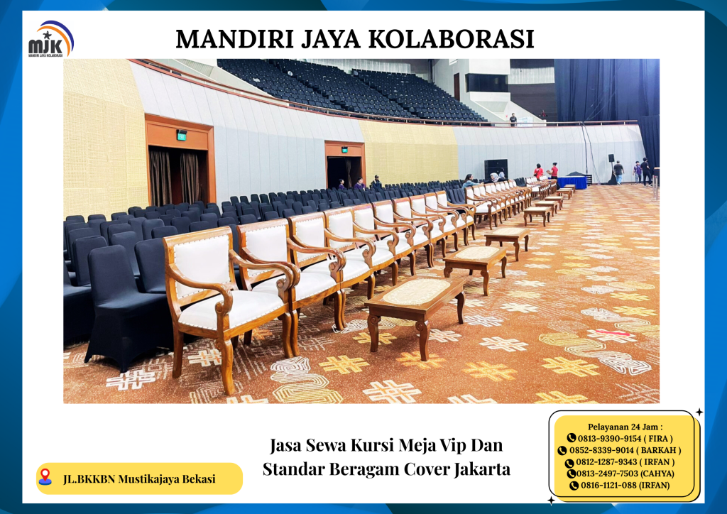 Jasa Sewa Kursi Meja VIP Dan Standar Beragam Cover Jakarta