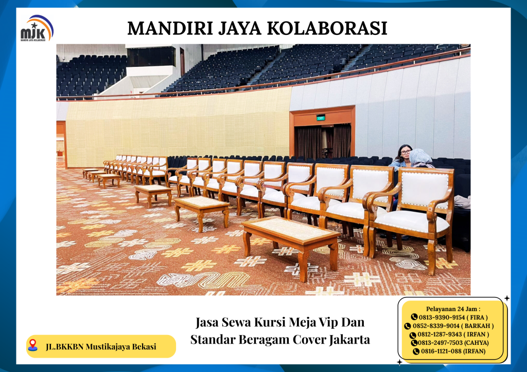 Jasa Sewa Kursi Meja VIP Dan Standar Beragam Cover Jakarta