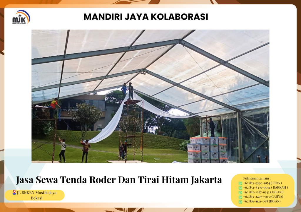 Jasa Sewa Tenda Roder Dan Tirai Hitam Jakarta