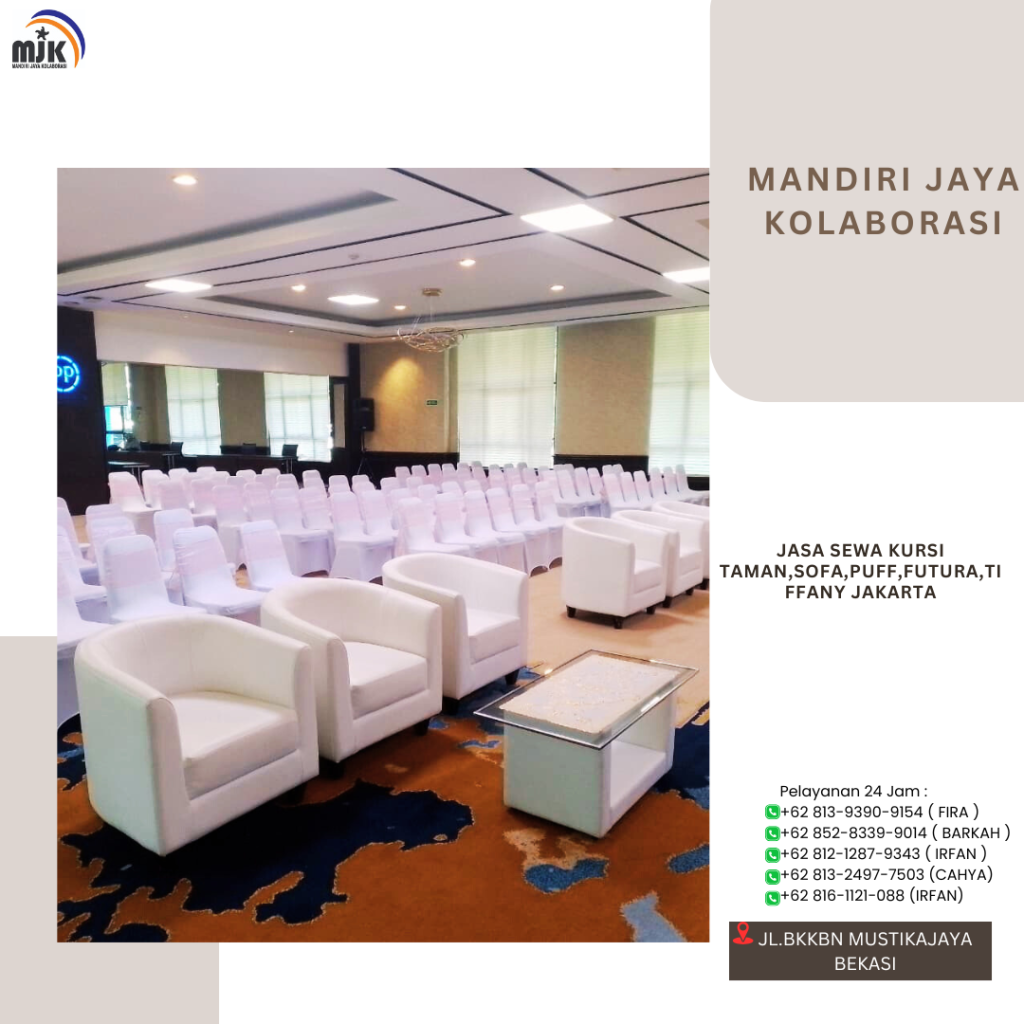 Jasa Sewa Kursi Taman Sofa Puff Futura Tiffany Jakarta