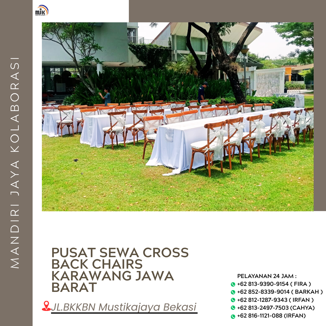 Pusat Sewa Cross Back Chairs Karawang Jawa Barat