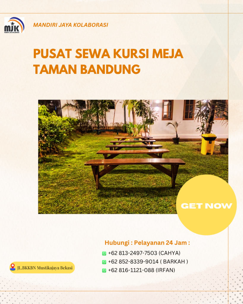 Pusat Sewa Kursi Meja Taman Bandung