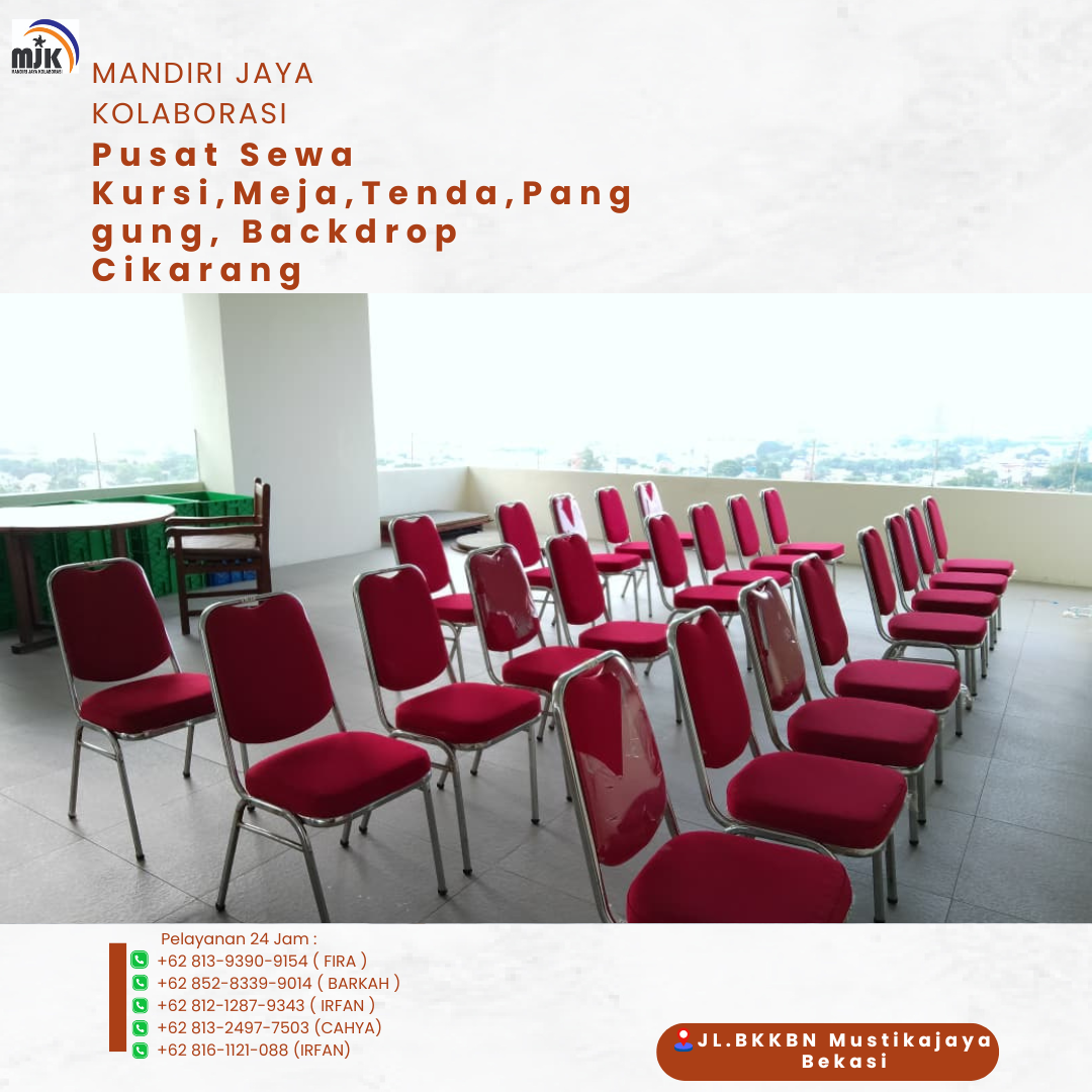 Pusat Sewa Kursi Meja Tenda Panggung Backdrop Cikarang