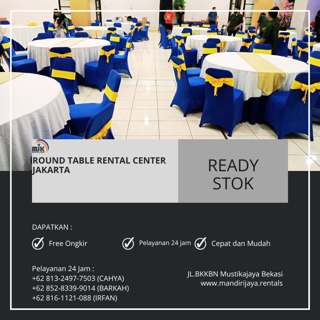 Round Table Rental Center Jakarta