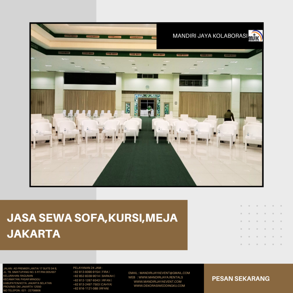 Jasa Sewa Sofa Kursi Meja Jakarta