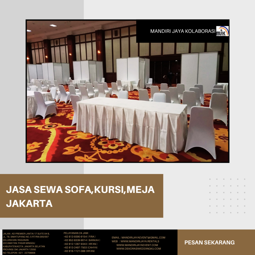 Jasa Sewa Sofa Kursi Meja Jakarta