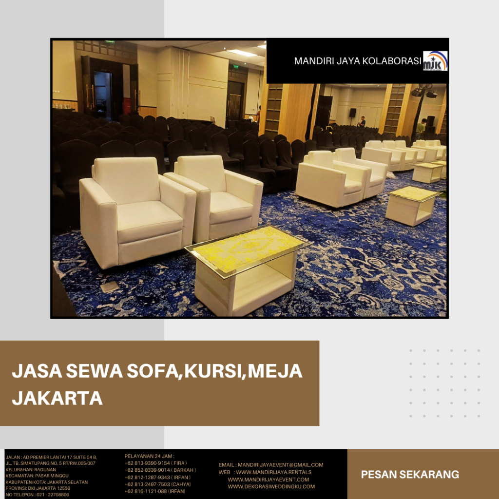 Jasa Sewa Sofa Kursi Meja Jakarta