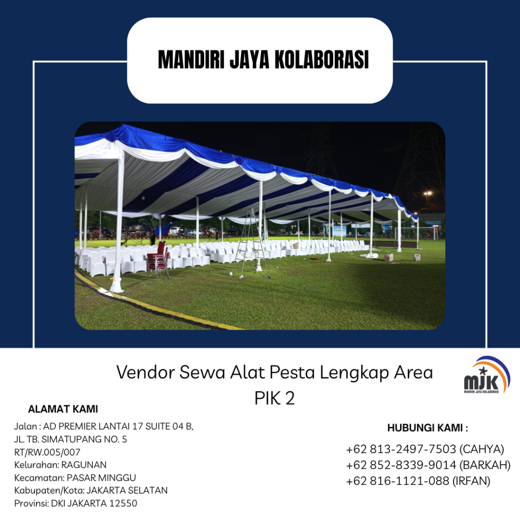 Vendor Sewa Alat Pesta Lengkap Area PIK 2