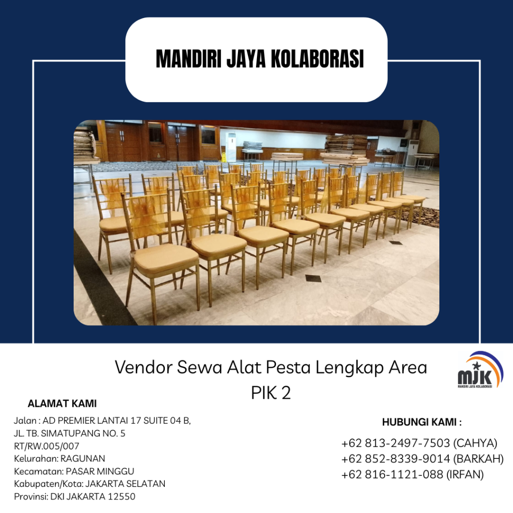 Vendor Sewa Alat Pesta Lengkap Area PIK 2