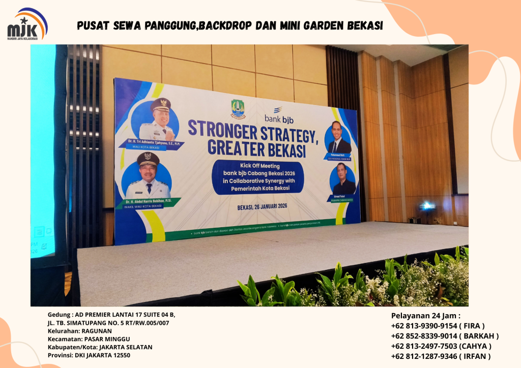 Pusat Sewa Panggung,Backdrop Dan Mini Garden Bekasi