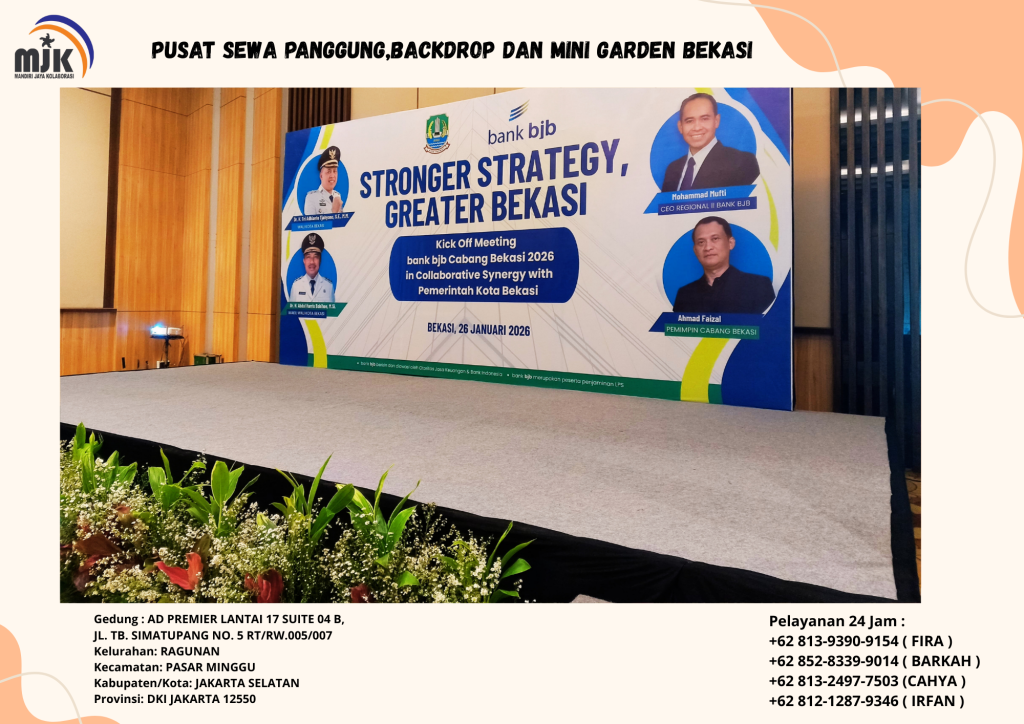 Pusat Sewa Panggung,Backdrop Dan Mini Garden Bekasi