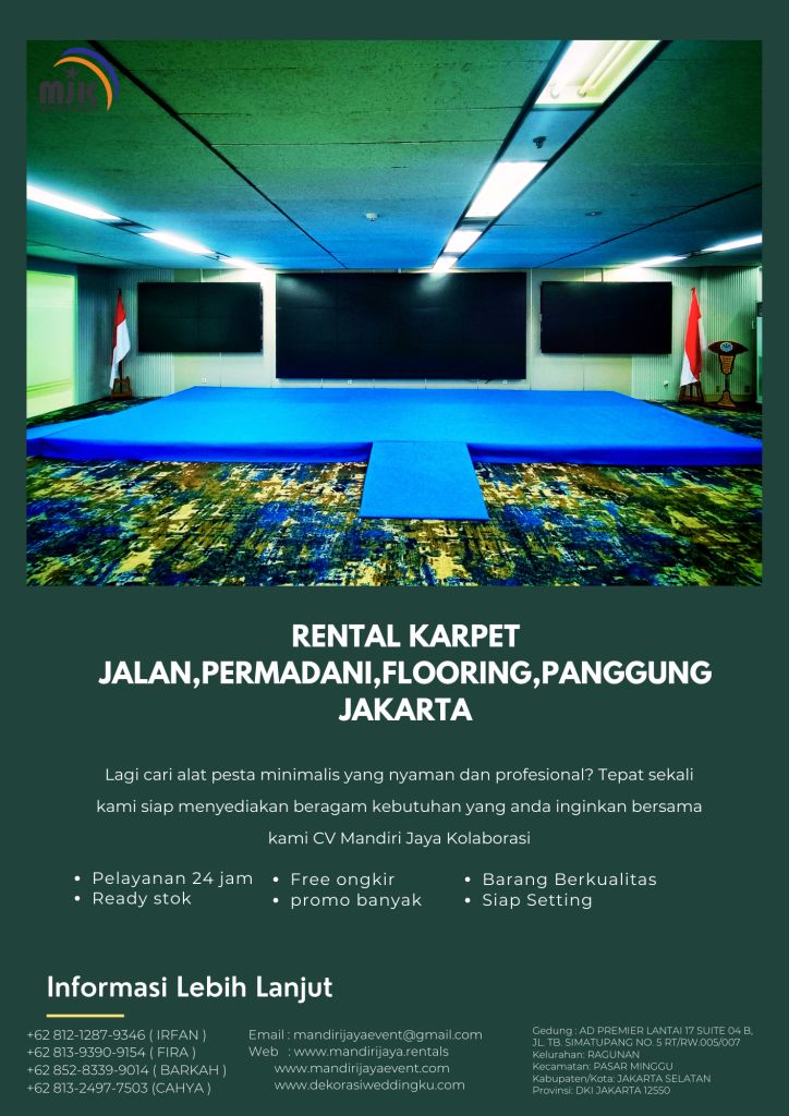 Rental Karpet Jalan,Permadani,Flooring,Panggung Jakarta