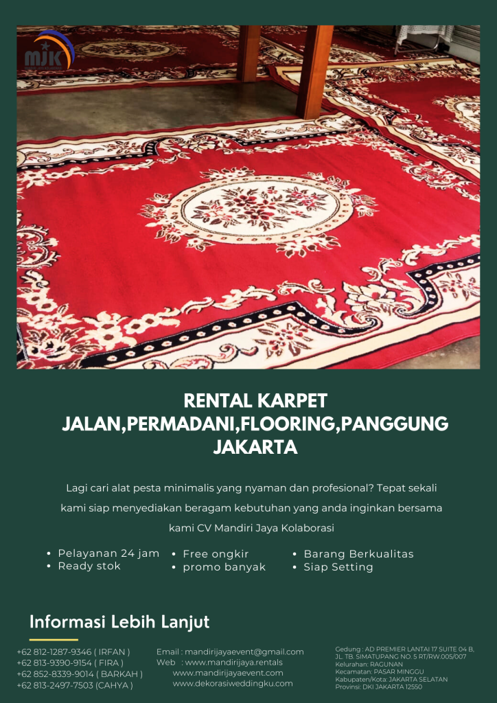 Rental Karpet Jalan,Permadani,Flooring,Panggung Jakarta