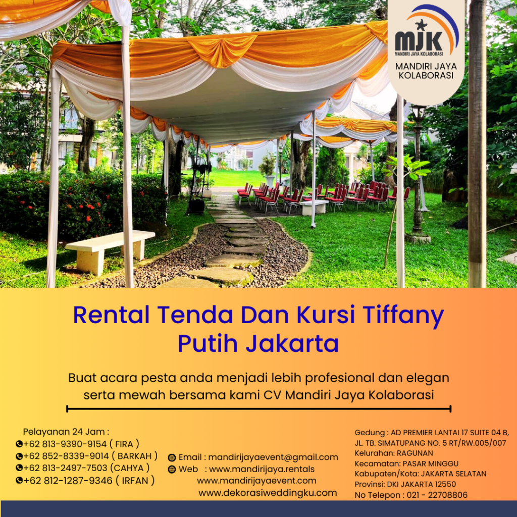 Rental Tenda Dan Kursi Tiffany Putih Jakarta