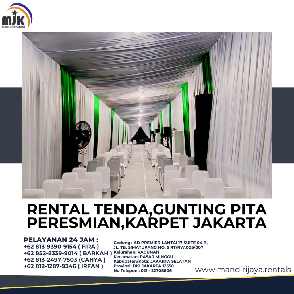 Rental Tenda,Gunting Pita Peresmian,Karpet Jakarta