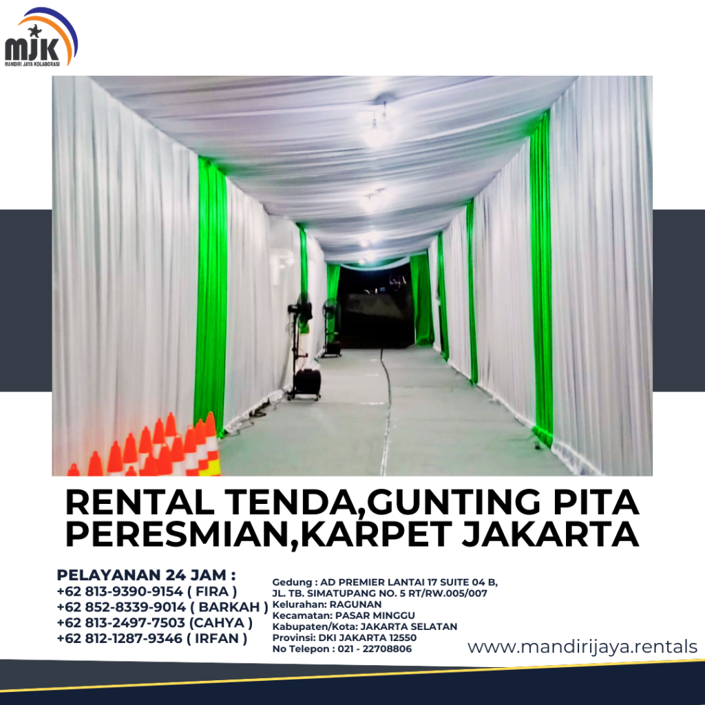 Rental Tenda,Gunting Pita Peresmian,Karpet Jakarta