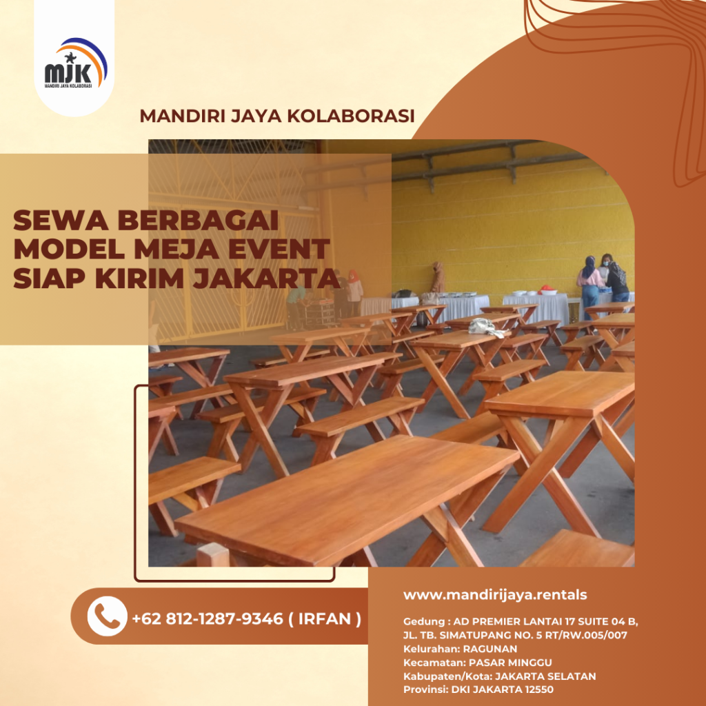 Sewa Berbagai Model Meja Event Siap Kirim Jakarta