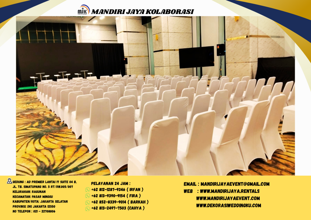 Rental Kursi Event Sarung Kursi Putih Jakarta