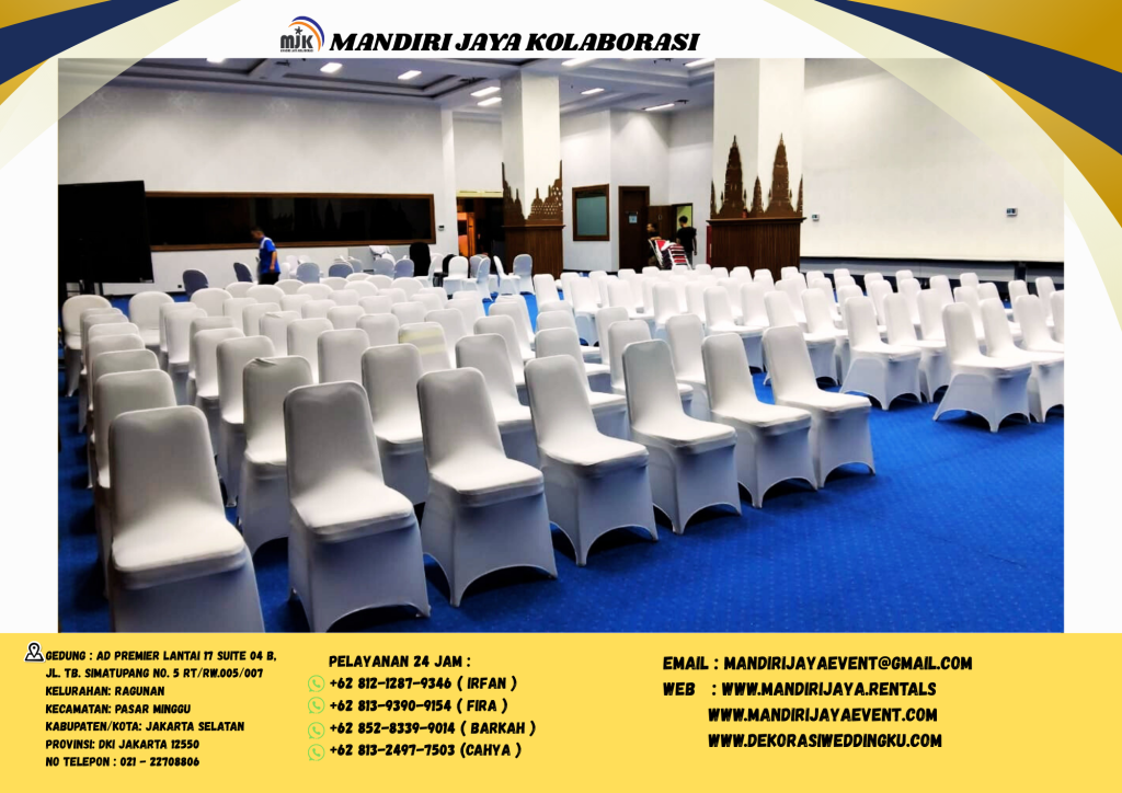 Rental Kursi Event Sarung Kursi Putih Jakarta
