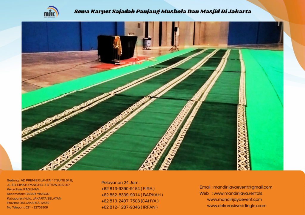 Sewa Karpet Sajadah Panjang Mushola Dan Masjid Di Jakarta