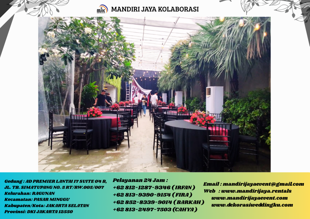 Sewa Kursi Tiffany Aneka Model Type Gold, Putih, Hitam Area Karawang