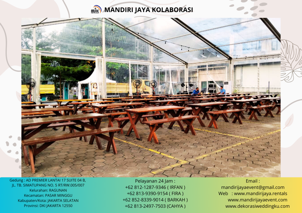 Sewa Bangku,Meja Taman Kaki Silang Bogor