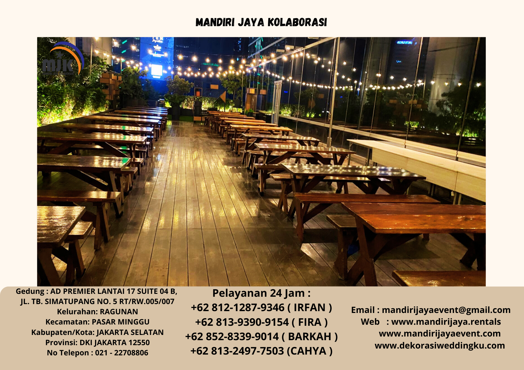 SEWA MEJA KURSI TAMAN EXTRA, SOFA OVAL, PUFF DOUBLE JAKARTA