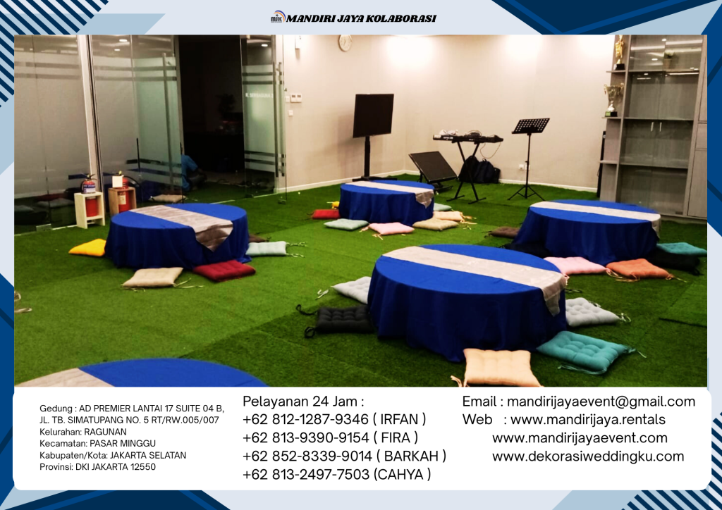 Sewa Round Table Lesehan Dan Bantal Duduk Jakarta