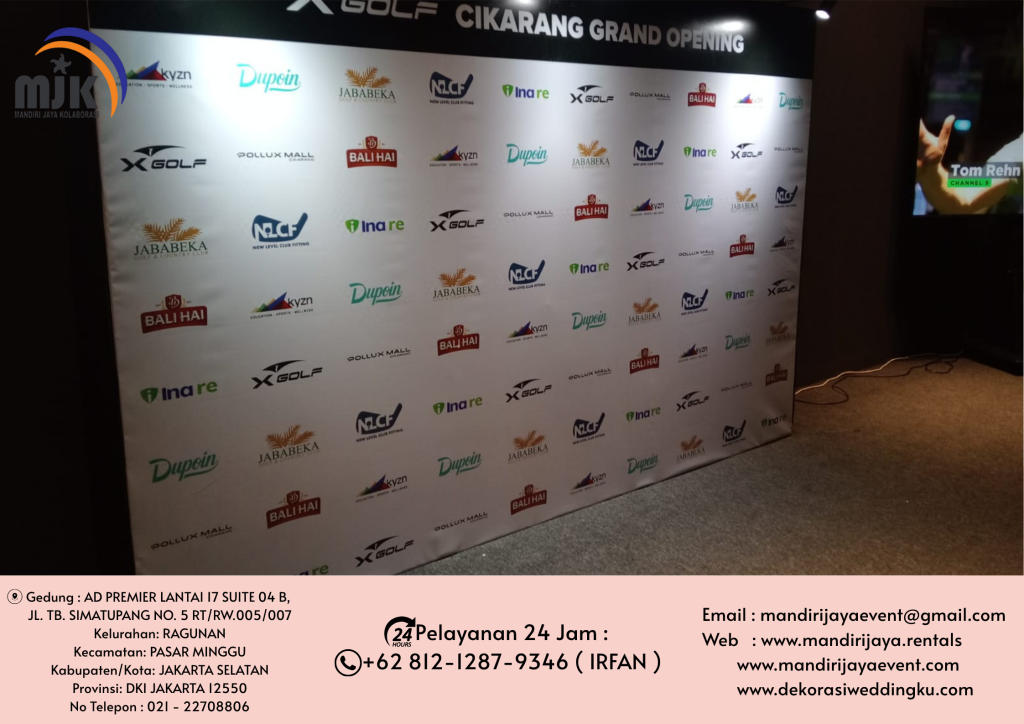 Jasa Sewa Backdrop Lampu Spot Light Bogor