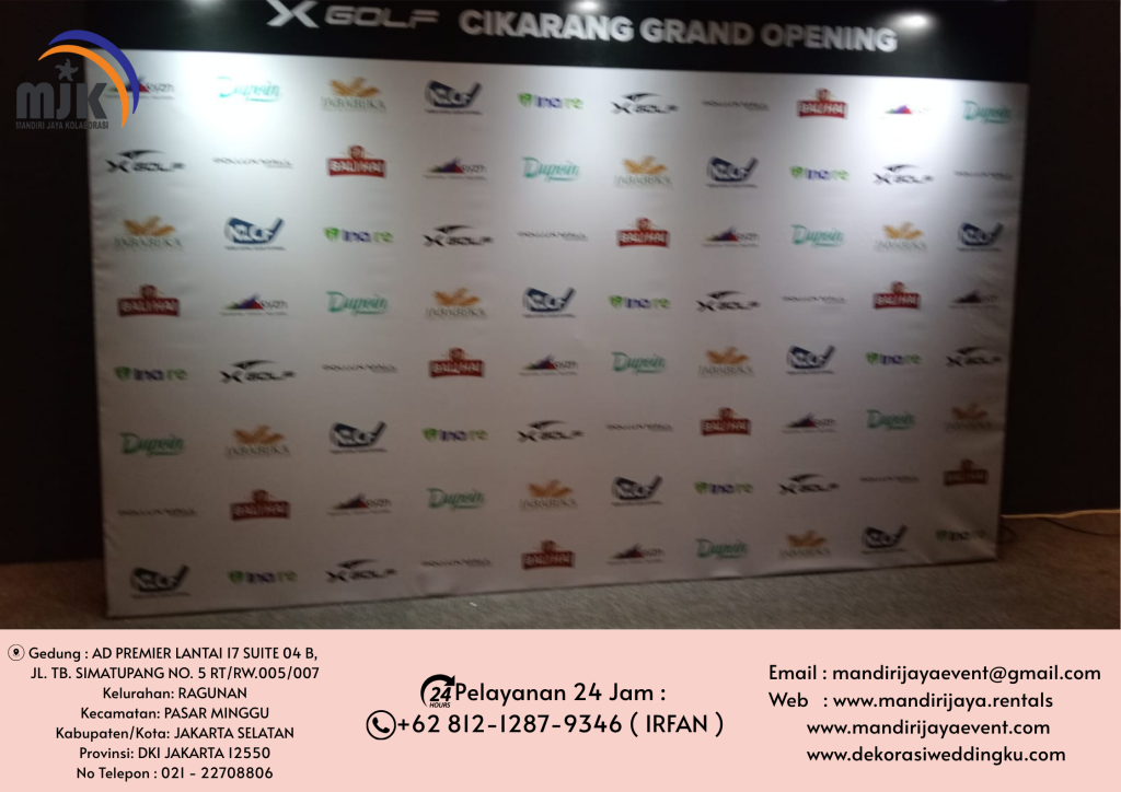 Jasa Sewa Backdrop Lampu Spot Light Bogor