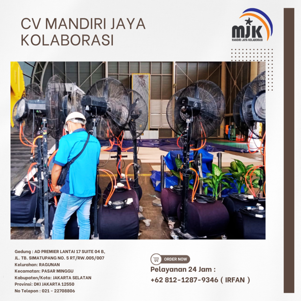 Rental Misty Fan Kipas Blower Uap Air Bogor